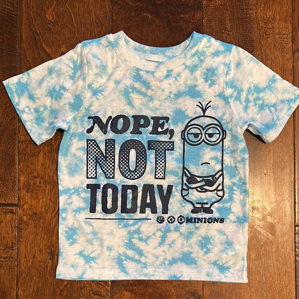 Illumination Minions Blue Tie-Dye Kids Shirt